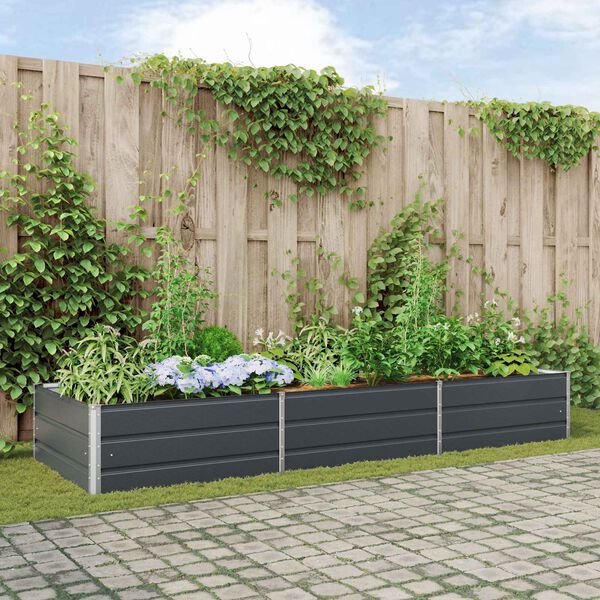 vidaXL Hrant&iacute;k Antracit 195 x 100 x 45 cm Pozinkovan&aacute; oceľ