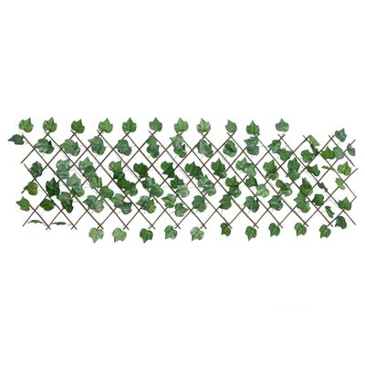 vidaXL Rozťahovacia mriežka s umelým hroznom zelená 5 ks 190x60 cm