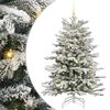 vidaXL Umel&yacute; Skl&aacute;pac&iacute; Vianočn&yacute; Stromček Biela 150 cm PE a PVC