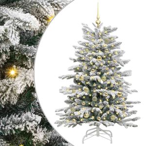 vidaXL Umel&yacute; Skl&aacute;pac&iacute; Vianočn&yacute; Stromček Biela 150 cm PE a PVC