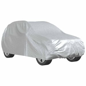 vidaXL Plachta na auto pre SUV s popruhmi pln&aacute; strieborn&aacute; M