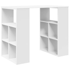 vidaXL St&ocirc;l Biela Kompozitn&eacute; drevo 90 x 50 x 75 cm