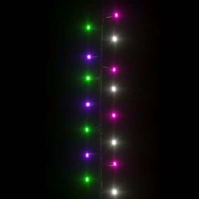 vidaXL Kompaktná LED reťaz, 3000 diód, pastelové farby 65 m, PVC