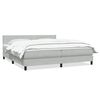 vidaXL Box Spring Posteľ s matracom Svetlosiv&aacute; 200x210 cm Zamat