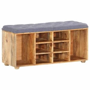 vidaXL Lavička do chodby 100x35x47 cm mas&iacute;vne mangovn&iacute;kov&eacute; drevo
