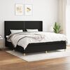 vidaXL Boxspring posteľ s matracom čierna 200x200 cm l&aacute;tka