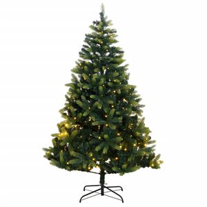 vidaXL Umel&yacute; v&yacute;klopn&yacute; vianočn&yacute; stromček 150 LED 120 cm