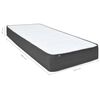vidaXL Posteľ boxspring tmavo&scaron;ed&aacute; l&aacute;tkov&aacute; 120x200 cm