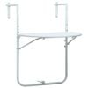 vidaXL Visiaci balk&oacute;nov&yacute; stol&iacute;k biely 60x64x83,5 cm plastov&yacute; s ratanov&yacute;m vzhľadom