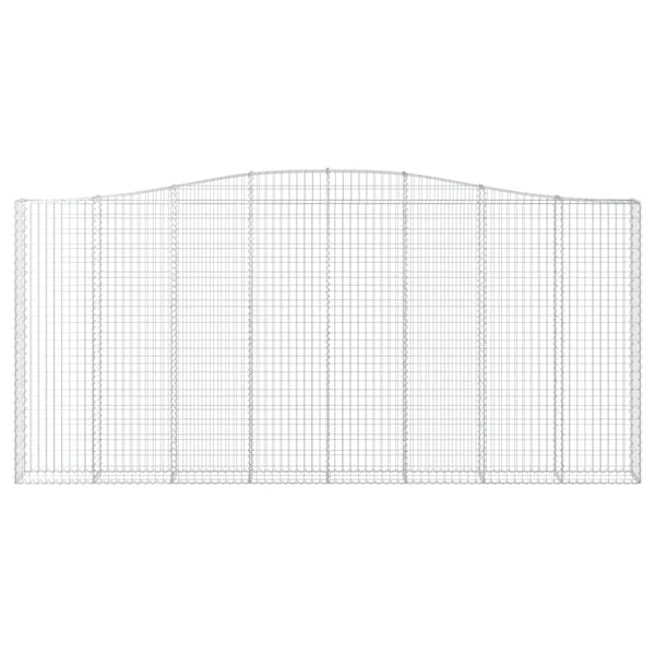 vidaXL Obl&uacute;kov&eacute; gabi&oacute;nov&eacute; ko&scaron;e 5ks 400x30x180/200cm pozinkovan&eacute; železo