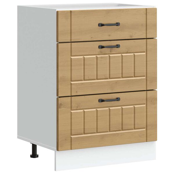 vidaXL Kuchynsk&aacute; spodn&aacute; skrinka Lucca, dub artisan, kompozitn&eacute; drevo