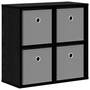 vidaXL Serv&iacute;rovacia skriňa so z&aacute;suvkou Čierny dub 49,5 x 22 x 47 cm