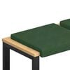 vidaXL Vank&uacute;&scaron; na lavičku 2 pcs man&scaron;estr Tmavozelen&aacute; Hĺbka 35 cm