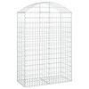 vidaXL Obl&uacute;kov&yacute; gabionov&yacute; k&ocirc;&scaron; 100x50x140/160 cm pozinkovan&eacute; železo