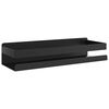 vidaXL Sprchov&aacute; polica matn&aacute; čierna 30x10x6 cm br&uacute;sen&aacute; nerez.oceľ 304