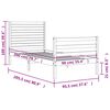 vidaXL Posteľný rám s čelom 90x200 cm masívne drevo