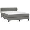 vidaXL Boxspring posteľ s matracom tmavosiv&aacute; 140x190 cm l&aacute;tka
