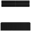 vidaXL TV jednotky N&aacute;stenn&yacute; 6 pcs Čierny dub Kompozitn&eacute; drevo