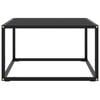 vidaXL Konferenčný stolík, čierny, čierne sklo 60x60x35 cm