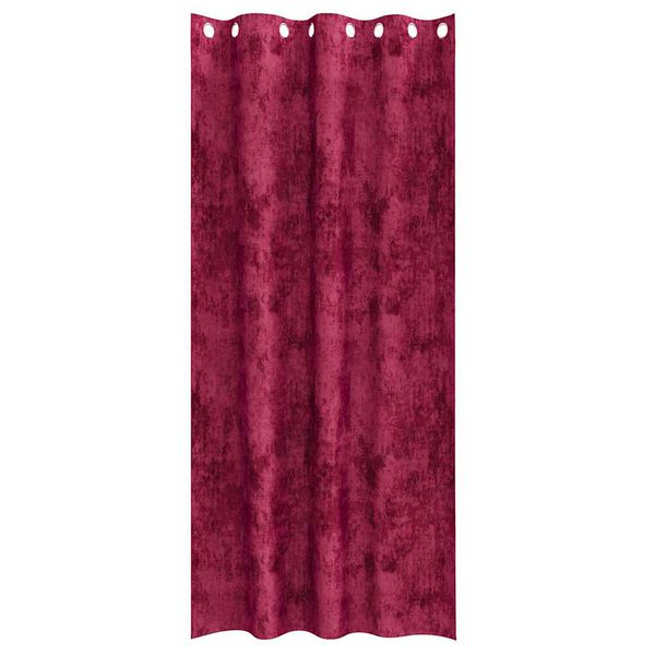 vidaXL Sametov&eacute; z&aacute;vesy 2 pcs v&iacute;novo červen&aacute; 245 x 140 cm Zamat