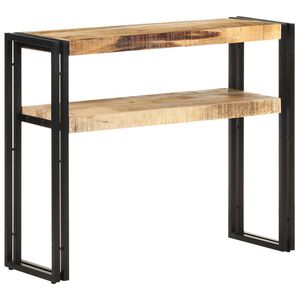 vidaXL Konzolov&yacute; stol&iacute;k 90x30x75 cm surov&eacute; mangovn&iacute;kov&eacute; drevo