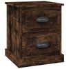 vidaXL Nočn&yacute; stol&iacute;k dymov&yacute; dub 39x39x47,5 cm spracovan&eacute; drevo
