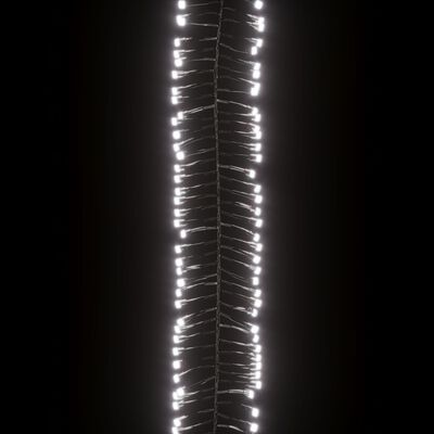 vidaXL Reťaz so zhlukmi LED, 3000 diód, studená biela 23 m, PVC