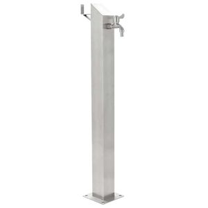vidaXL Z&aacute;hradn&yacute; stĺpik na vodu, nehrdzavej&uacute;ca oceľ, &scaron;tvorcov&yacute; 95 cm