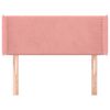 vidaXL Čelo postele so z&aacute;hybmi ružov&yacute; 83x16x78/88 cm zamat