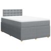 vidaXL Boxspring posteľ s matracom bledosiv&aacute; 120x200 cm l&aacute;tka