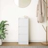 vidaXL Komoda, biela 29,5x34x76 cm, kompozitn&eacute; drevo