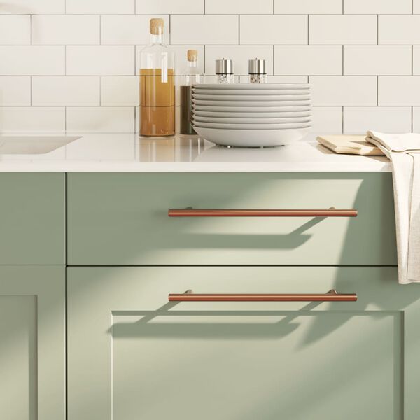 vidaXL Rukov&auml;te na skrinku 20 ks bronzov&eacute; 224 mm nehrdzavej&uacute;ca oceľ