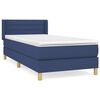 vidaXL Posteľn&yacute; r&aacute;m boxsping s matracom modr&yacute; 80x200 cm l&aacute;tka