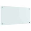 vidaXL Kuchynsk&yacute; backsplash Biela 80 x 40 cm tvrden&eacute; sklo