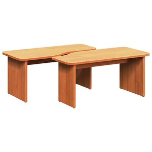 vidaXL Konferenčn&yacute; stol&iacute;k 2 ks Včel&iacute; hned&yacute; 100 x 69 x 35,5 cm