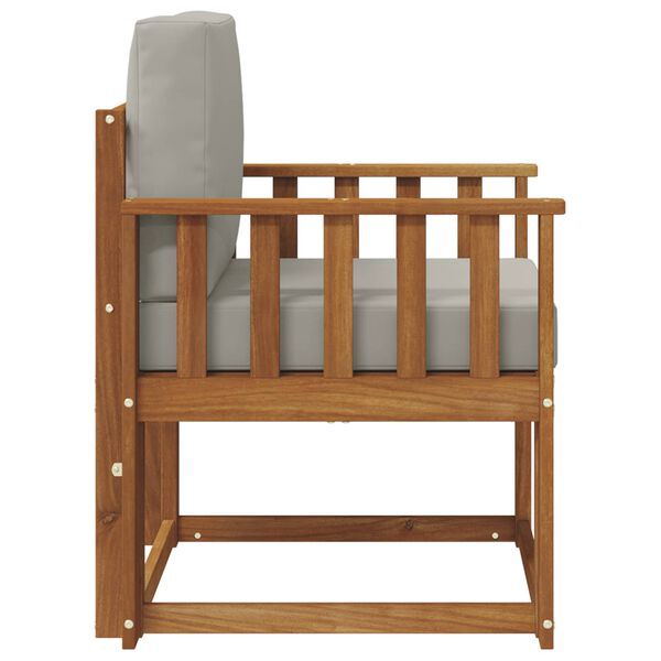 vidaXL Vonkaj&scaron;ia pohovka Mas&iacute;vne ak&aacute;ciov&eacute; drevo a polyester