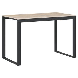 vidaXL Poč&iacute;tačov&yacute; st&ocirc;l čierny a dubov&yacute; 110x60x73 cm drevotrieska