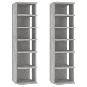 vidaXL Skrinky na top&aacute;nky 2 ks bet&oacute;nov&eacute; siv&eacute; 27,5x27x102 cm