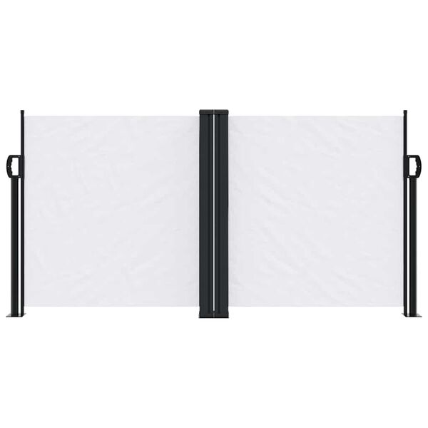 vidaXL Zaťahovacia bočn&aacute; mark&iacute;za, biela 120x1000 cm