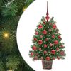 vidaXL Umel&yacute; vianočn&yacute; stromček s 150 LED-i Zelen&aacute; 75 cm PE a PVC