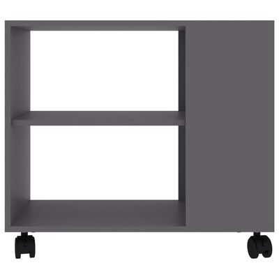 vidaXL Príručný stolík, sivý 70x35x55 cm, kompozitné drevo