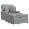 vidaXL Pufa s sukňou 3 ks Svetlosiv&aacute; l&aacute;tka 91 x 157 x 91 cm