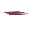 vidaXL Automaticky zaťahovacia mark&iacute;za s LED burgundsk&aacute; 400x300 cm