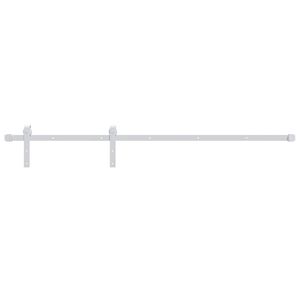 vidaXL Kovanie na posuvn&eacute; dvere 200 cm, oceľ, biele