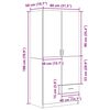 vidaXL &Scaron;atn&aacute; skriňa Čierny dub 80 x 52 x 180 cm Kompozitn&eacute; drevo