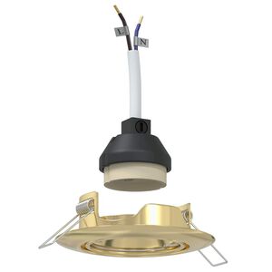 vidaXL Bodov&eacute; svetlo 6 pcs Zlat&aacute; 9 x 9 x 2.5 cm Kov