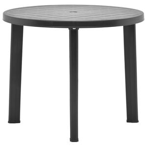 vidaXL Z&aacute;hradn&yacute; st&ocirc;l, antracitov&yacute; 89 cm, plast