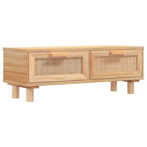 vidaXL Konferenčn&yacute; stol&iacute;k hned&yacute; 80x40x30 cm spracov. drevo a borovica