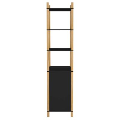 vidaXL Vysoká skrinka čierna 60x40x173 cm spracované drevo