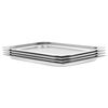 vidaXL Gastron&aacute;doby 4 ks, GN 1/1, 20 mm, nehrdzavej&uacute;ca oceľ